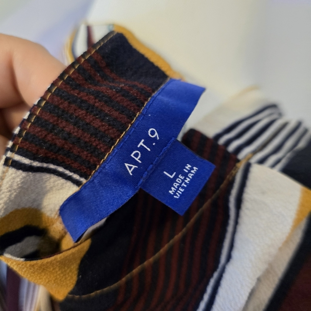 Apt 9 | Large | Striped Wrap Shirt - Picture 8 of 10